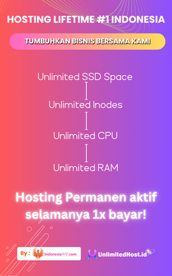 lifetime unlimited hosting banner aff, 250 by 400 pixels